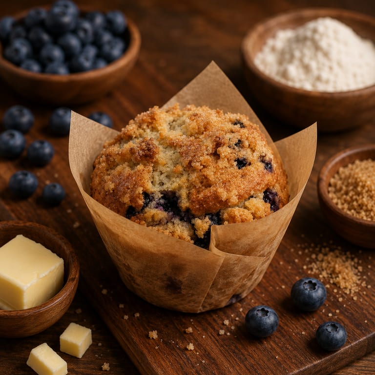 Freshly Baked Blueberry Muffin